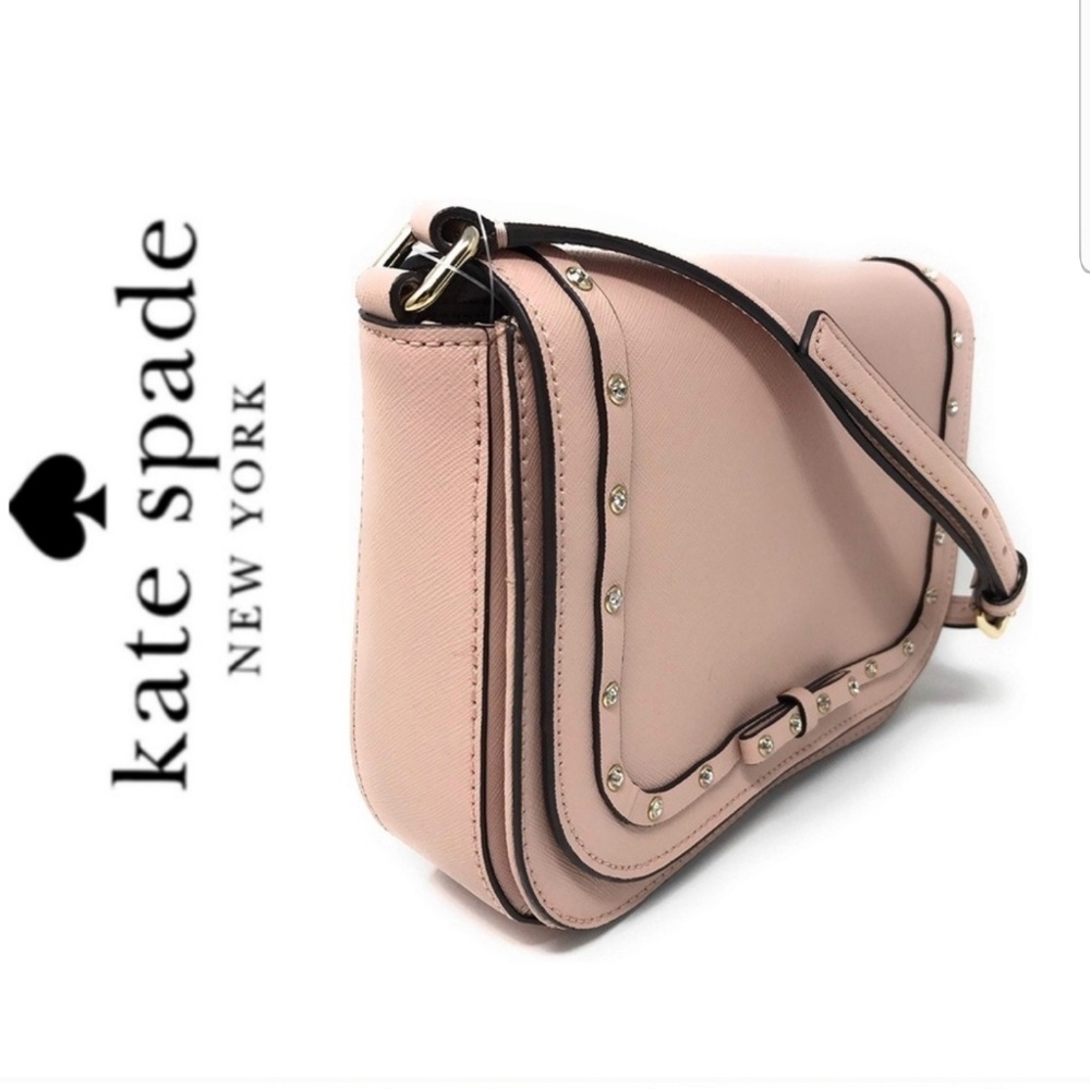 SOLD NWT kate spade leather jeweled crossbody bag - Picture 4 of 7